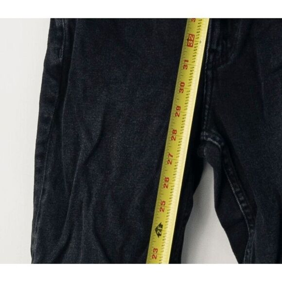 RE/DONE 90s High Rise Loose Jeans in Washed Black with Rips Size 23 - Picture 2 of 7